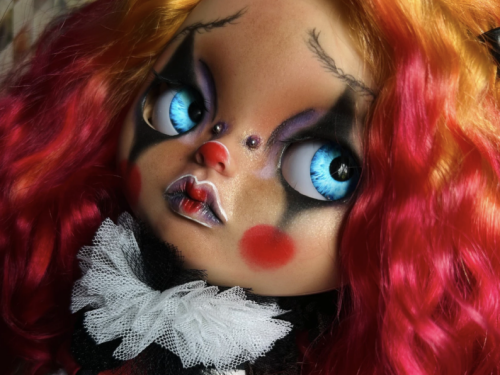 Blythe Clown Doll,Blythe Circus Doll,Blythe ooak